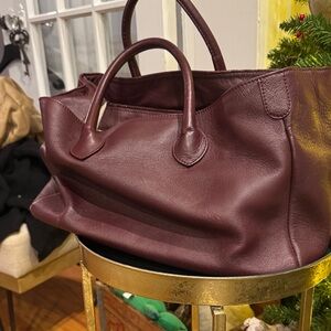 Mark & Graham Deep Burgundy Elisabetta Tote